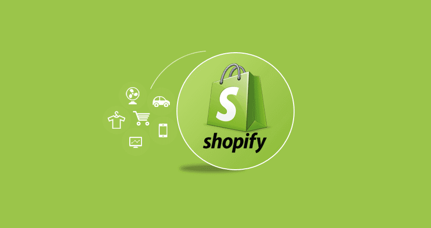 shopify e-commerce logo verde